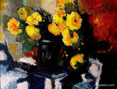 flori galbene cu stergar